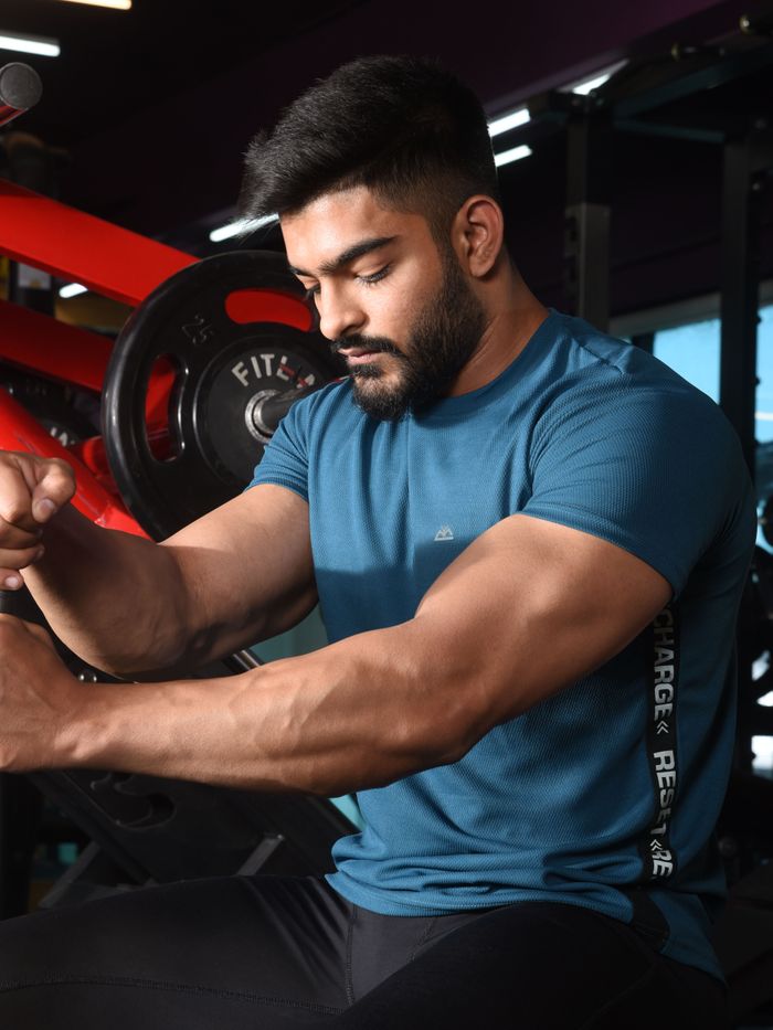 Egyptian Teal Men Active T-shirt - Image 3