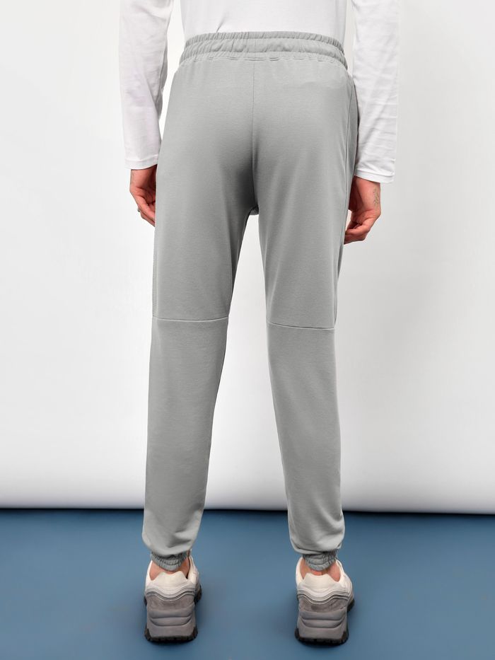 Light Grey Balance Knitted Men Jogger - Image 2