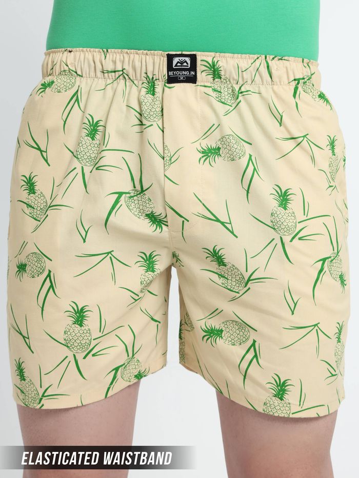 Pineapple Printed Mens Boxers - Image 2