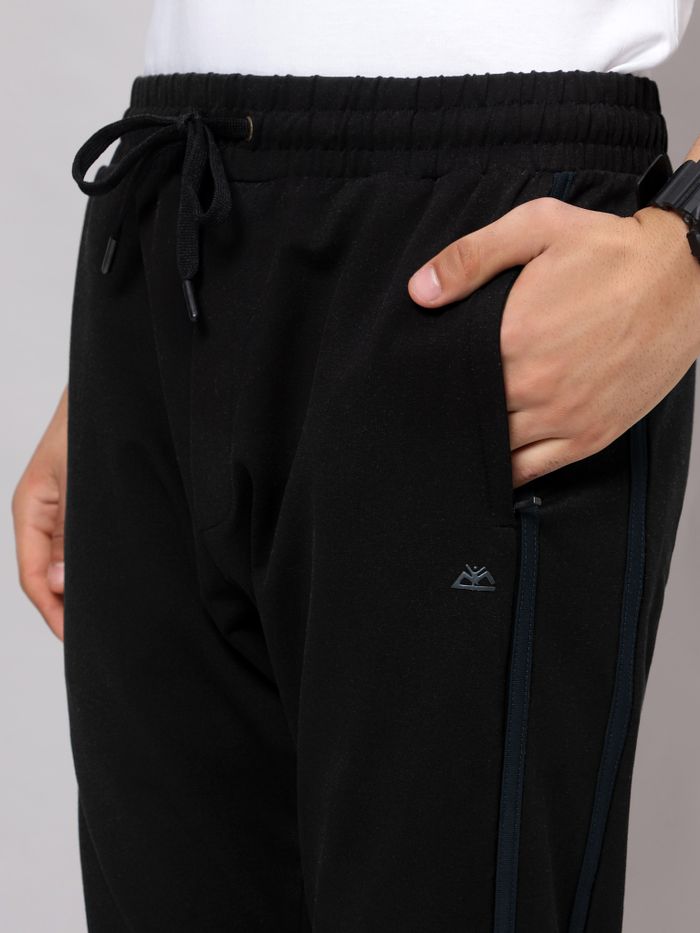 Black Striped Men Sweatpants - Image 2