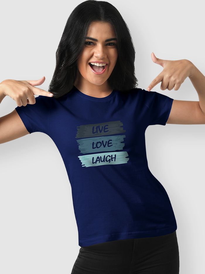 Live Love Laugh T-shirt For Girls