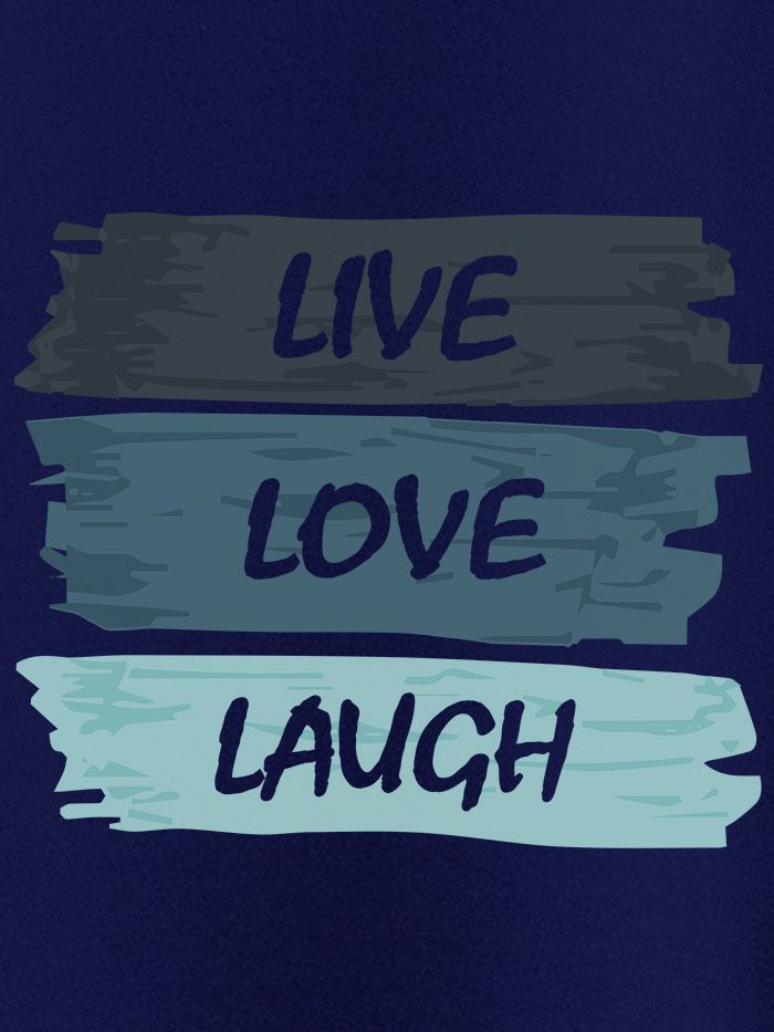 Live Love Laugh T-shirt For Girls - Image 2