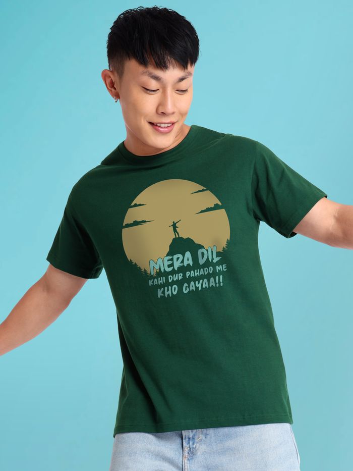 Mountains Lover Printed T-shirt for Men