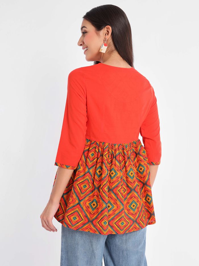 Multi-Colored A-Line Top - Image 3