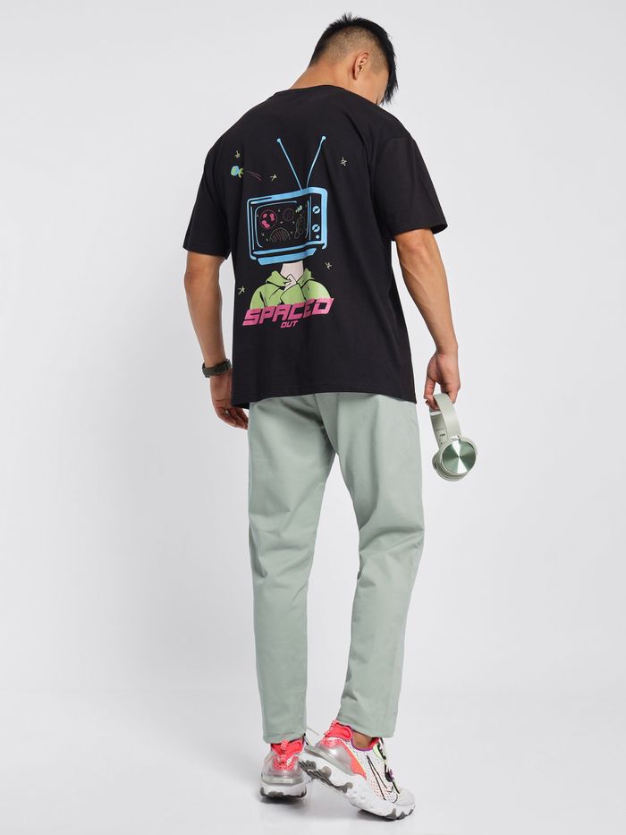 Need More Space Printed Oversized T-shirt for Men - Image 3