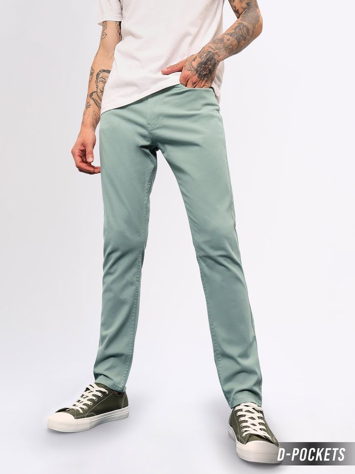 Pista Green Mens Chino Pants