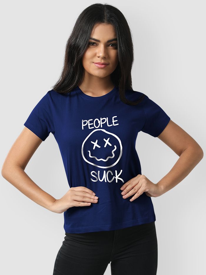 People Suck Graphic T-shirt For Girls - Image 2