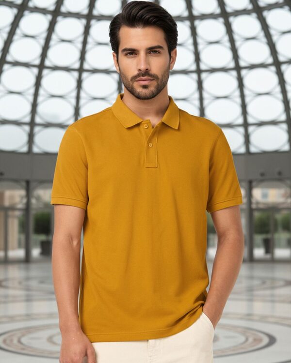 Men's Yellow Polo T-shirt