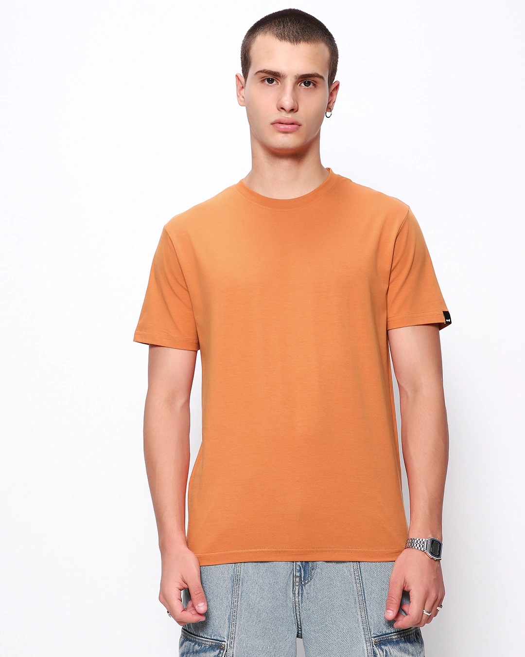 Men's Orange T-shirt - Image 2