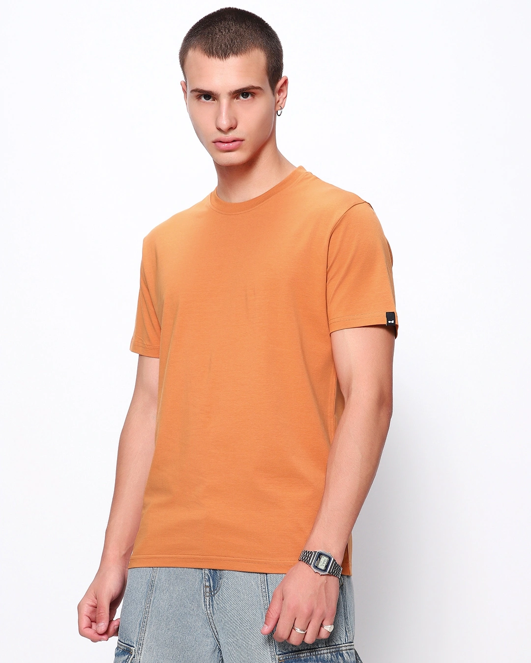 Men's Orange T-shirt - Image 3