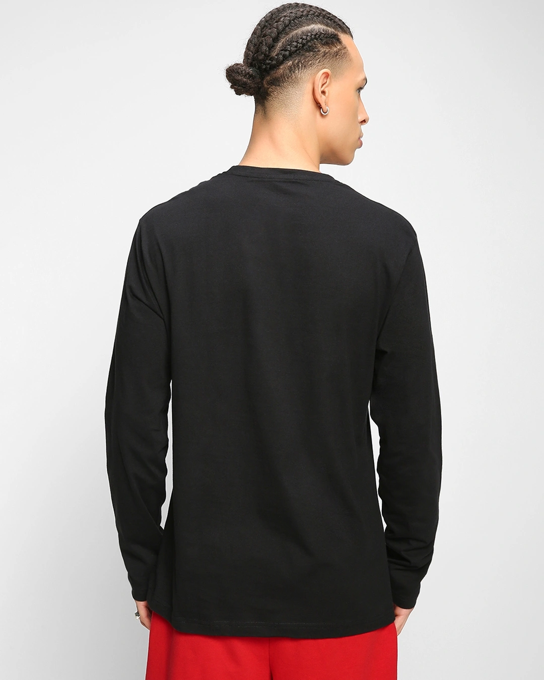 Men's Black Anonymous Mask Graphic Printed T-shirt - Image 3