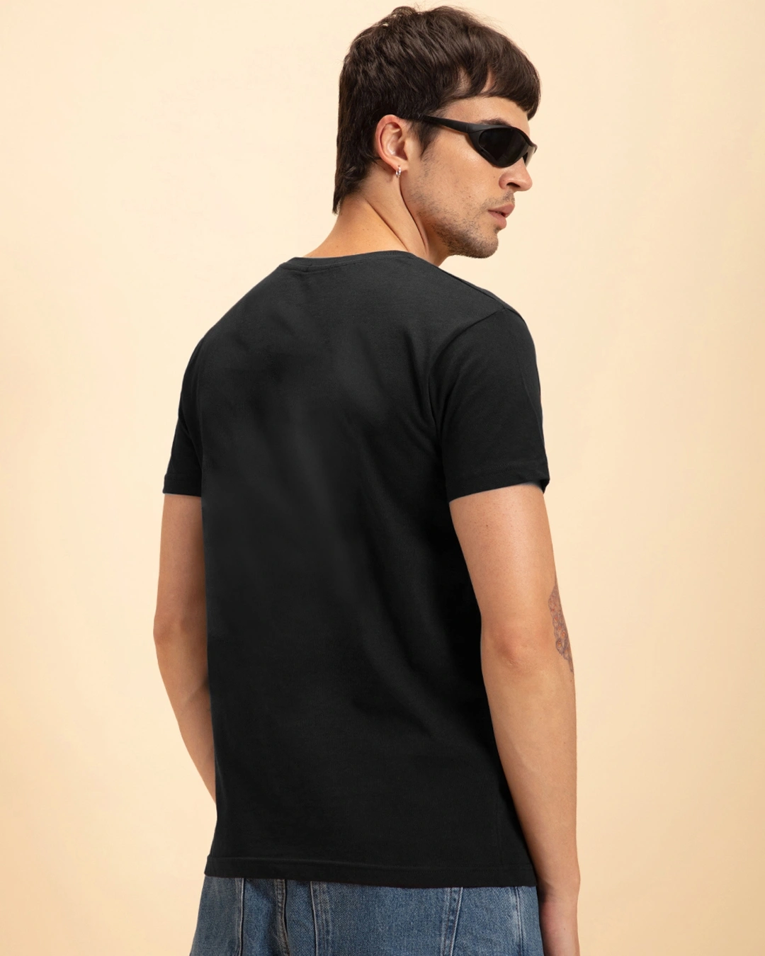 Men's Black Game Over Typography T-shirt - Image 3