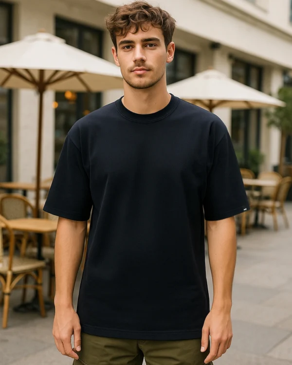 Men's Black Oversized T-shirt