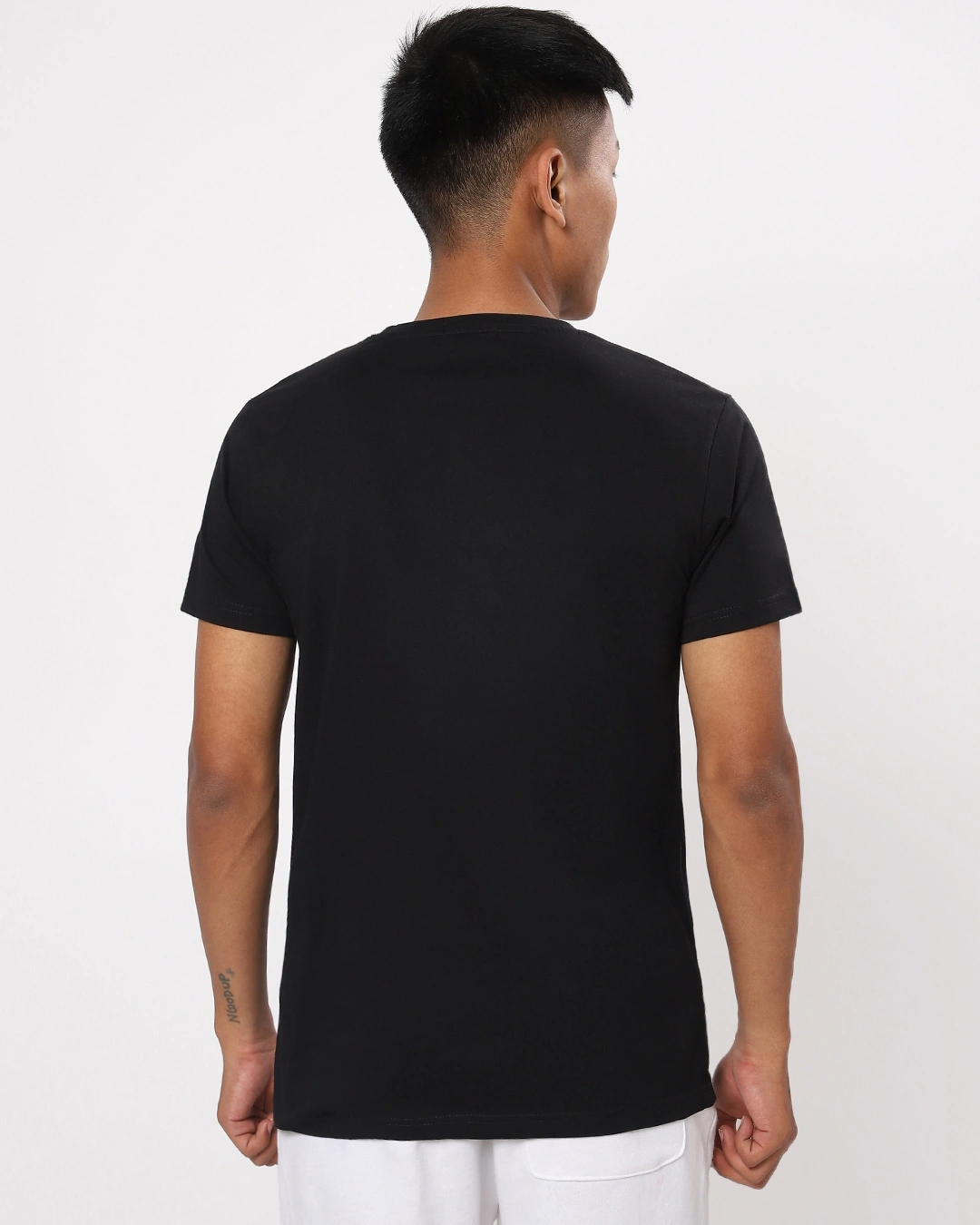 Men's Black The Boss Typography T-shirt - Image 3