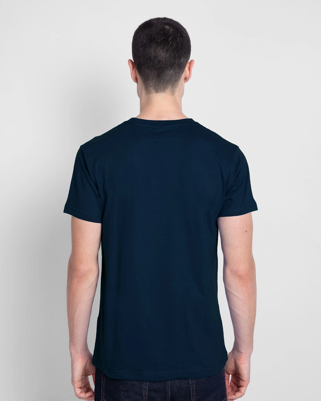 Men's Blue Make Tracks Graphic Printed T-shirt - Image 3