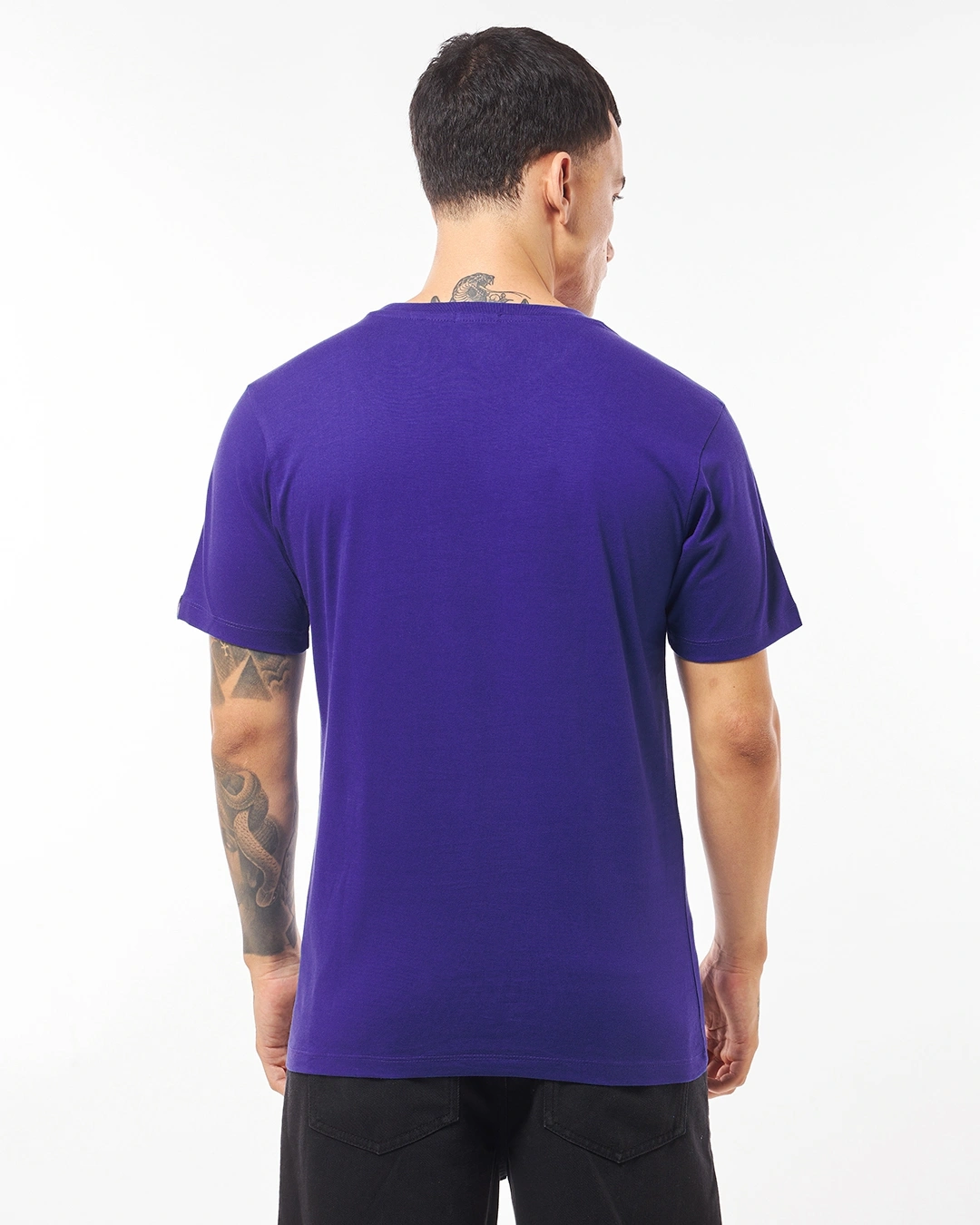 Men's Blue Marvel Jesus Graphic Printed T-shirt - Image 2