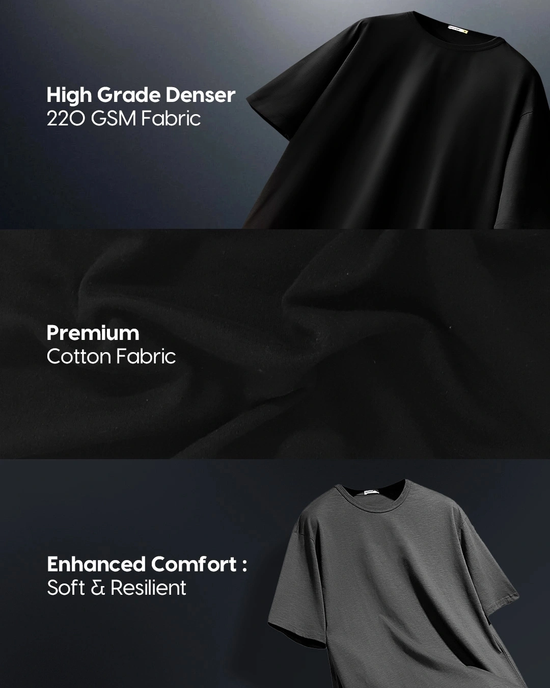 Men's Blue Moon Knight Graphic Printed Oversized T-shirt - Image 6