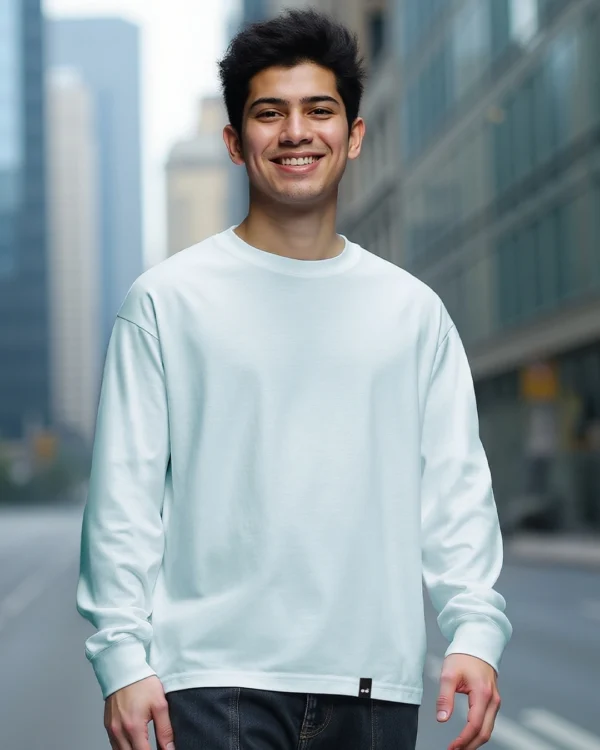 Men's Blue Oversized T-shirt