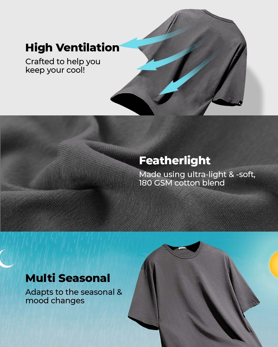 Men's Black Plus Size T-shirt - Image 6