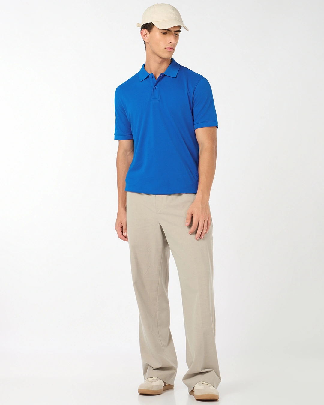 Men's Blue Polo T-shirt - Image 3