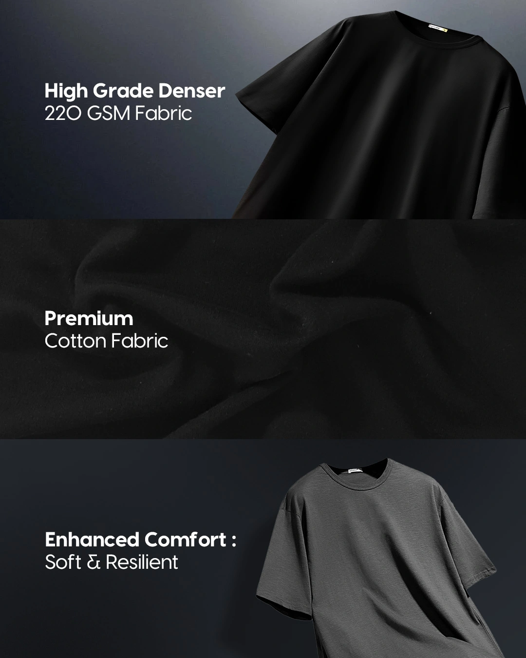 Men's Blue Prototype Graphic Printed Oversized T-shirt - Image 6