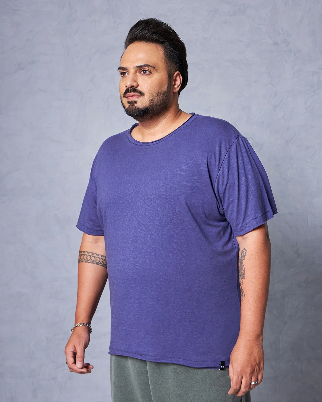 Men's Skipper Blue Plus Size T-shirt - Image 3