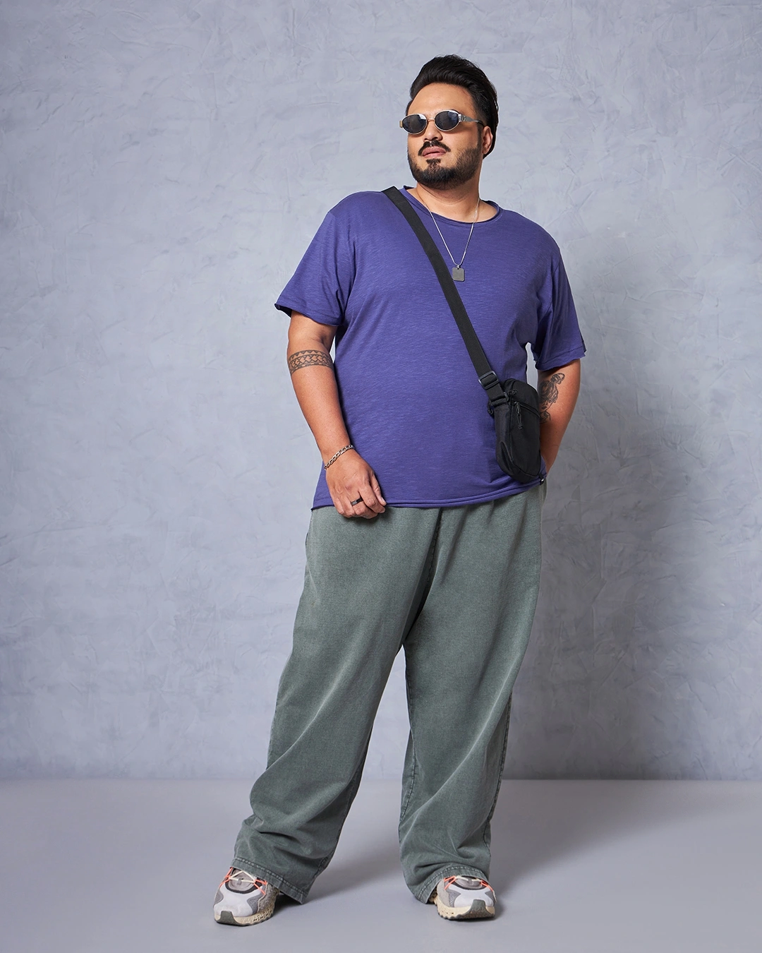 Men's Skipper Blue Plus Size T-shirt - Image 5