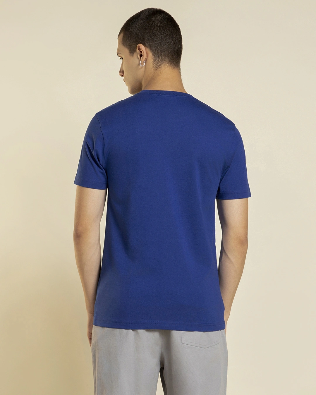 Men's Blue T-shirt - Image 3