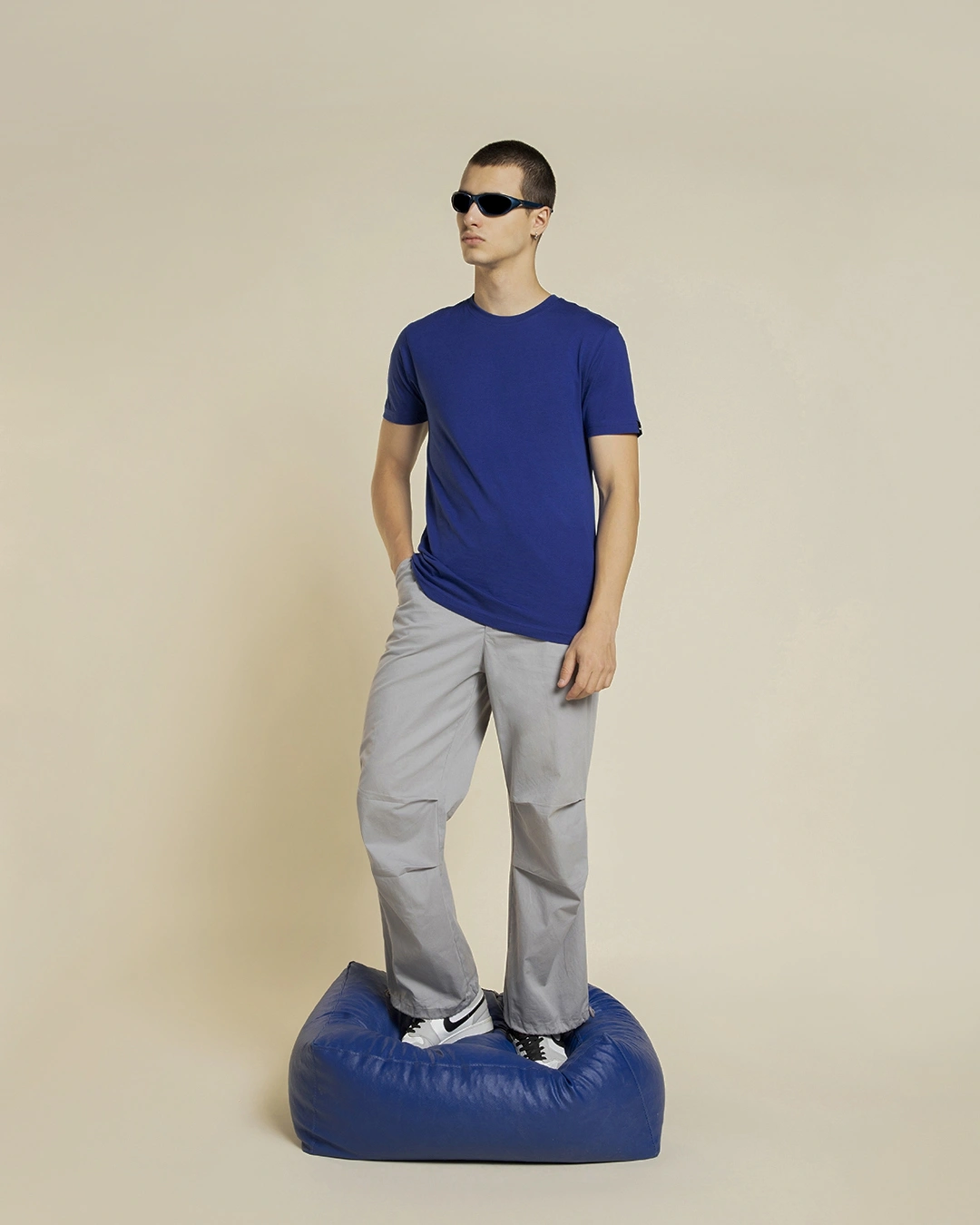 Men's Blue T-shirt - Image 4