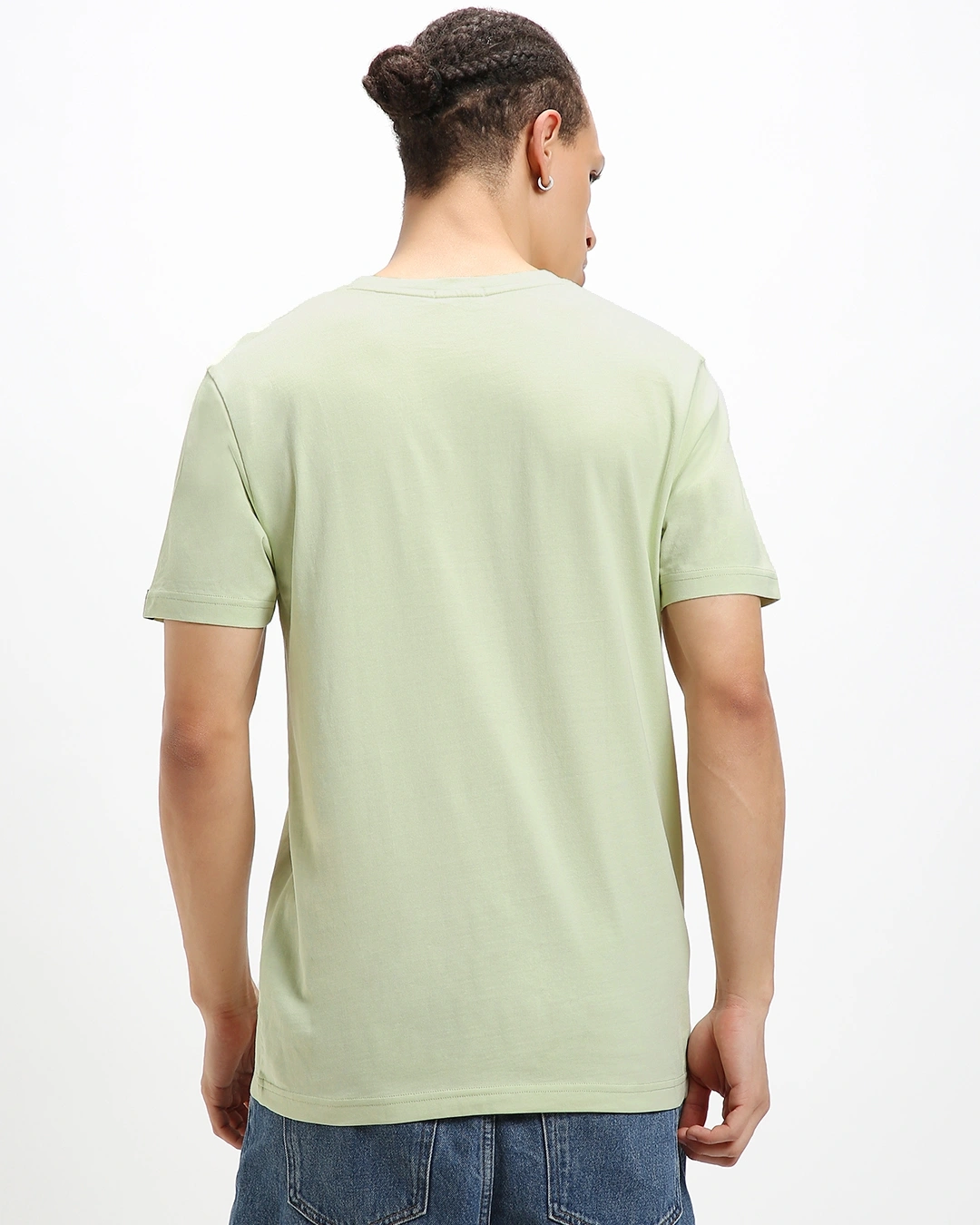 Men's Fog Green The Future Typography T-shirt - Image 3