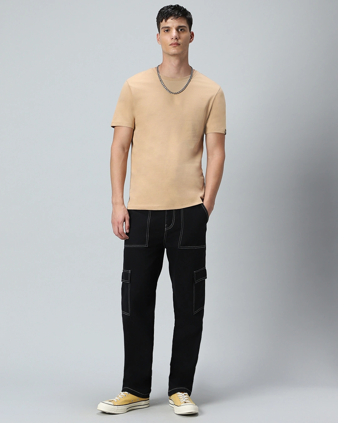 Men's Brown T-Shirt - Image 4