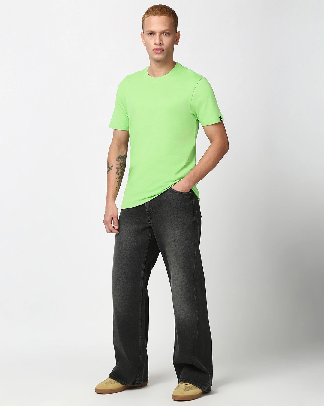 Men's Green T-Shirt - Image 4