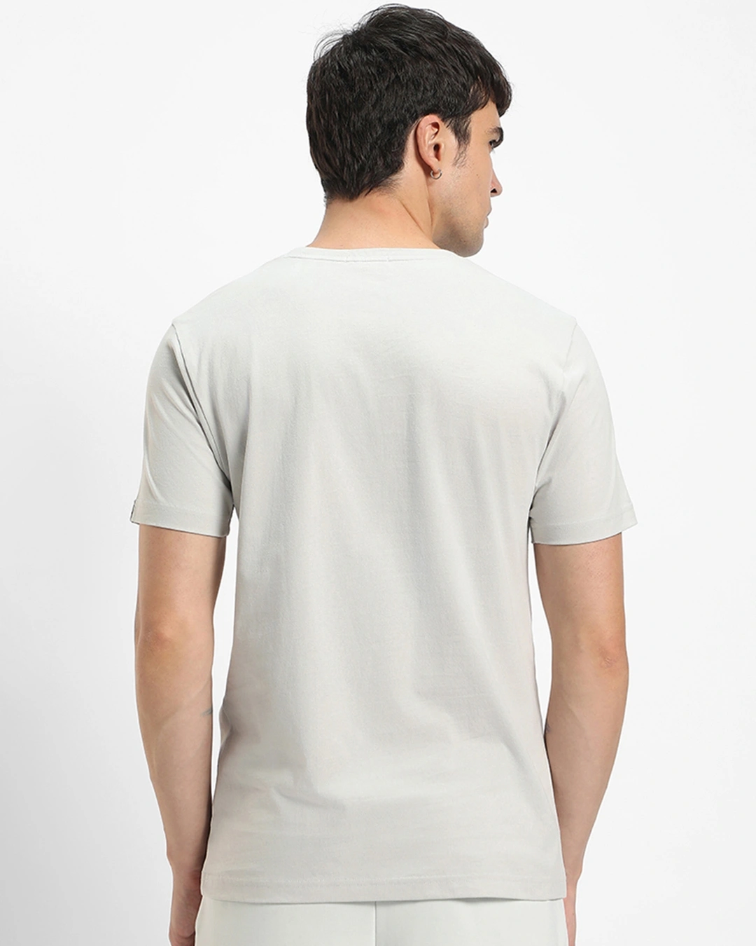Men's Grey Sense Typography T-shirt - Image 3