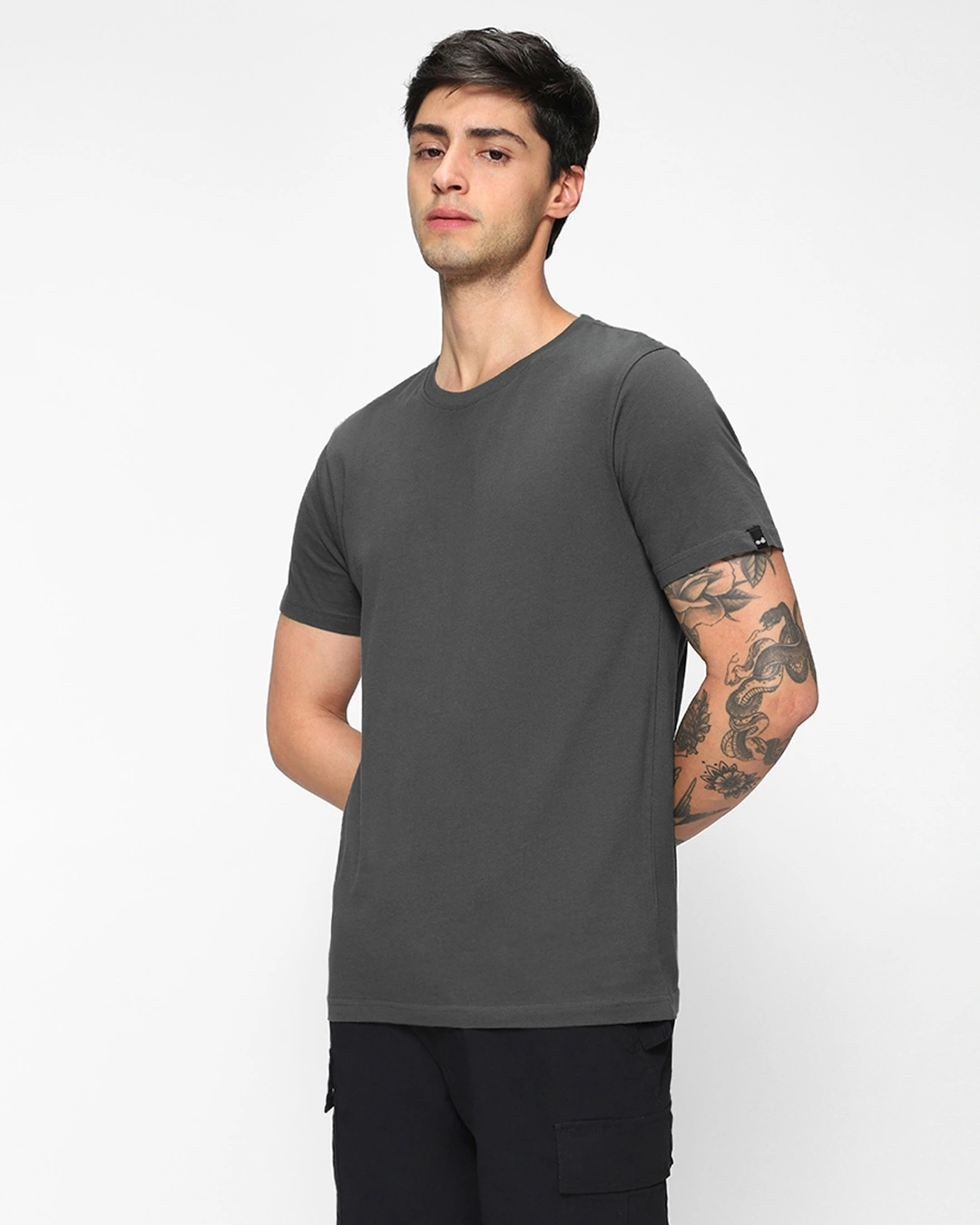 Men's Grey T-shirt - Image 3