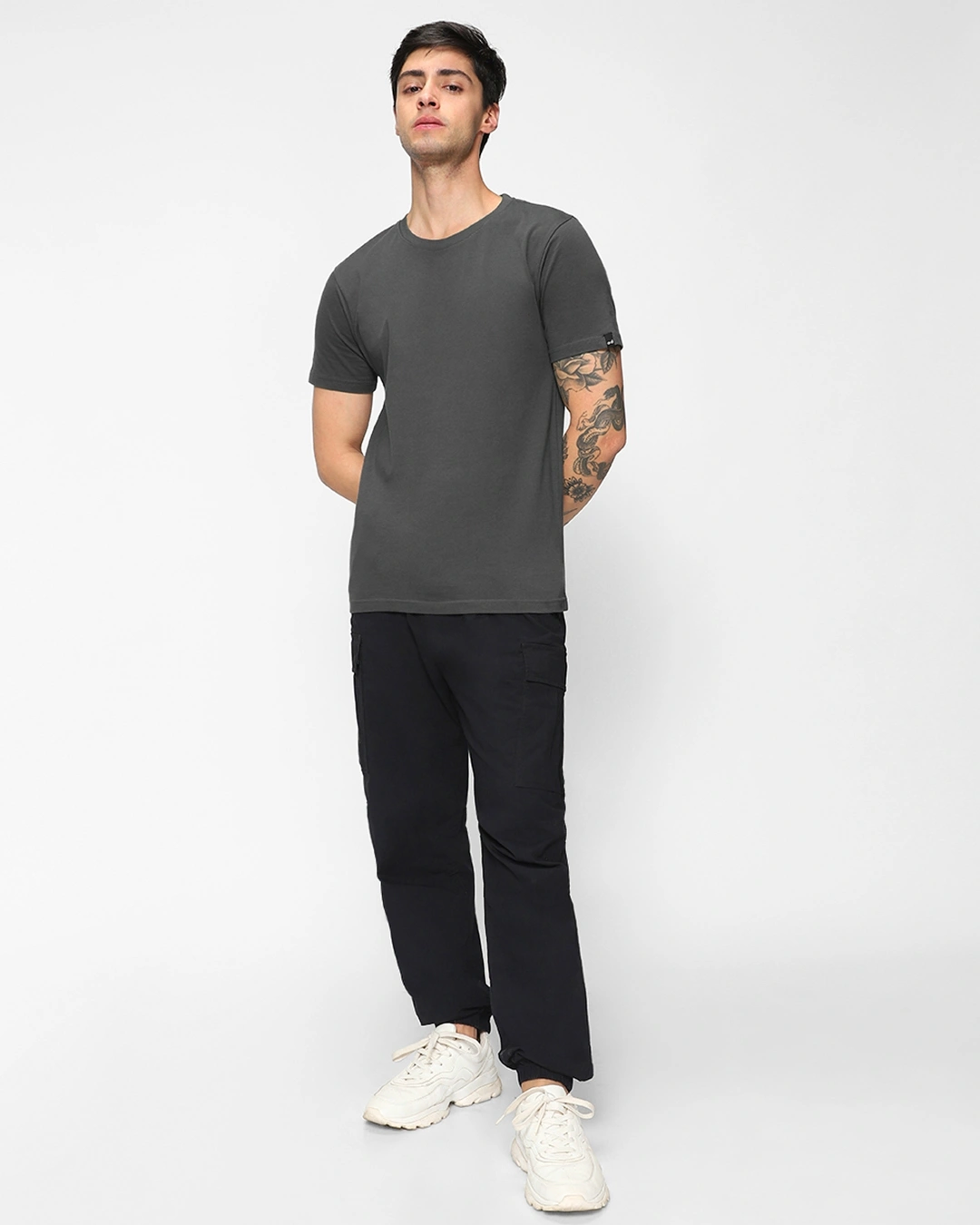 Men's Grey T-shirt - Image 4