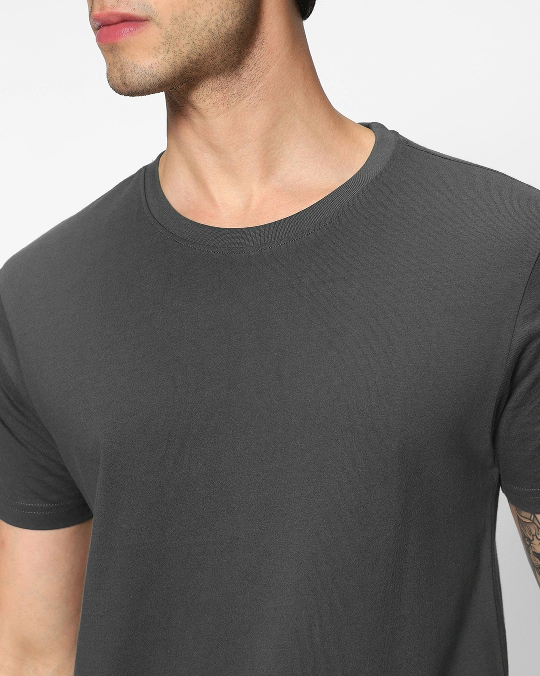 Men's Grey T-shirt - Image 5