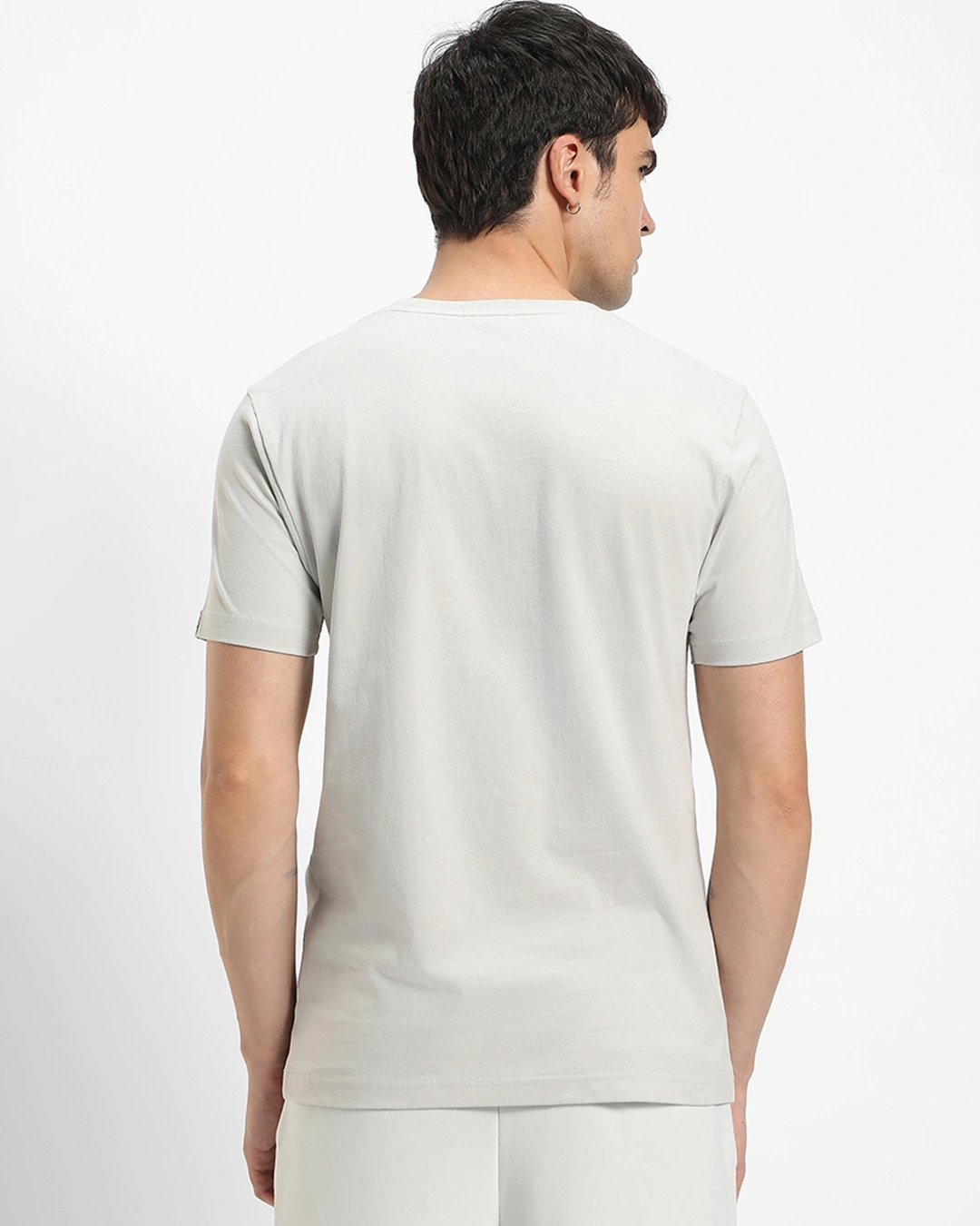 Men's Grey Wild Echoes Graphic Printed T-shirt - Image 3