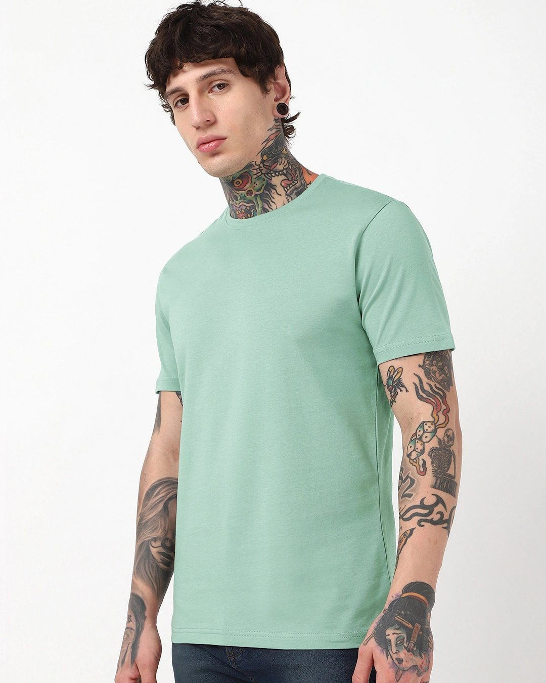 Men's Iceberg Green T-shirt - Image 2