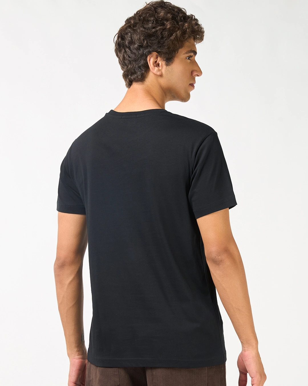 Men's Jet Black Beyond Boundaries Graphic Printed T-shirt - Image 3