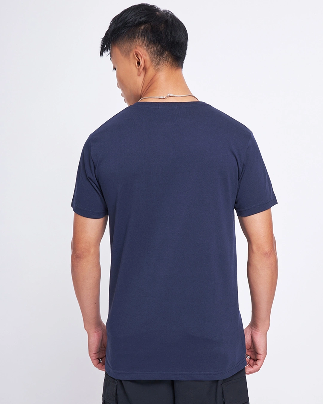 Men's Navy Blue Beyond The Beat Typography T-shirt - Image 3