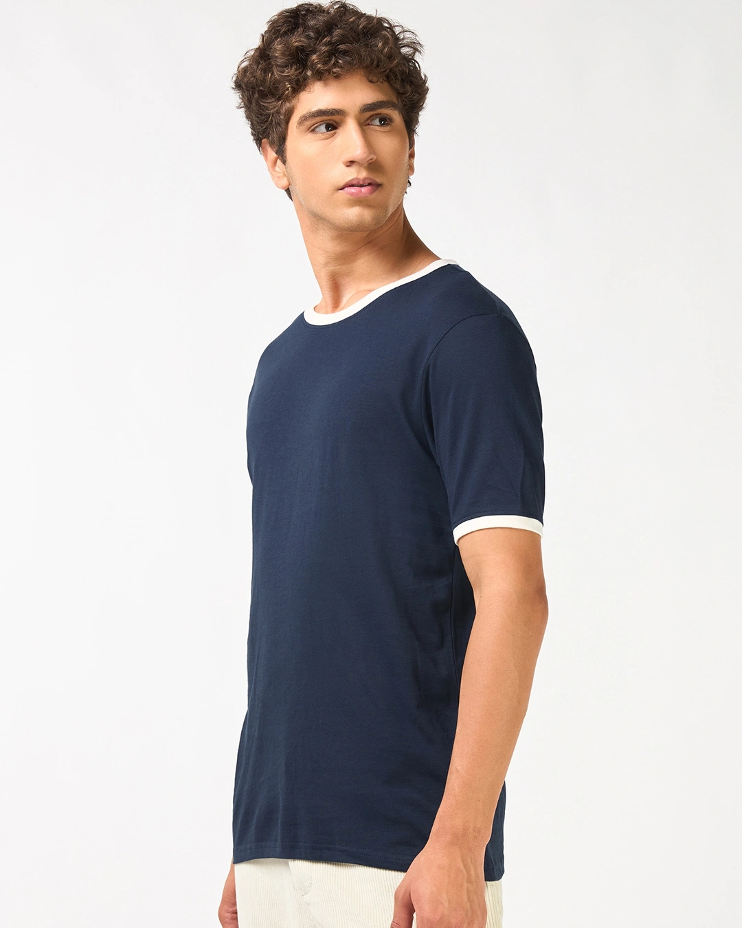 Men's Navy Blue T-shirt - Image 2