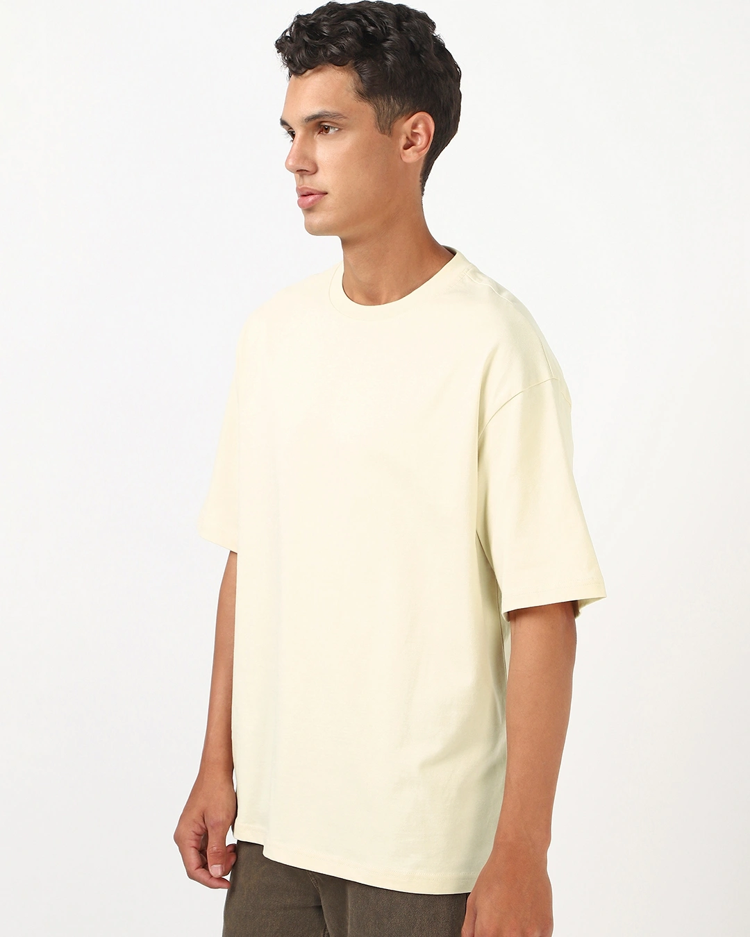 Men's Off White Oversized T-shirt - Image 2