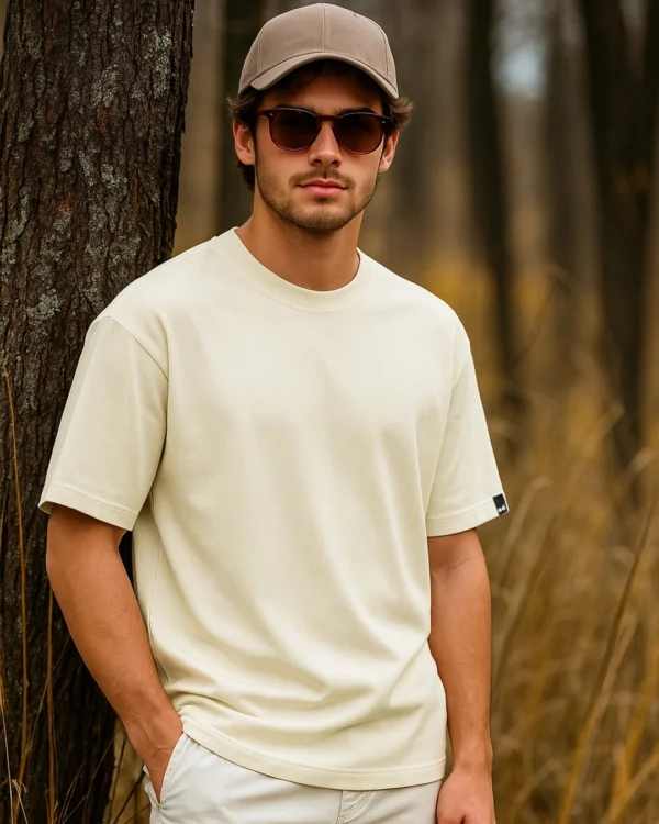 Men's Off White Oversized T-shirt