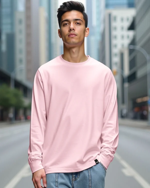 Men's Pink Oversized T-shirt