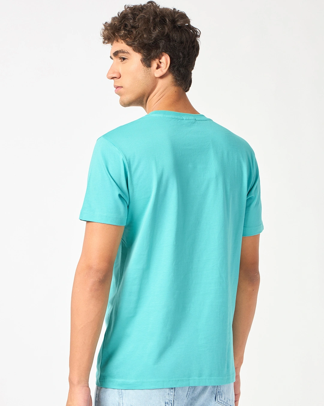 Men's Pool Blue Life Is Rad Typography T-shirt - Image 3