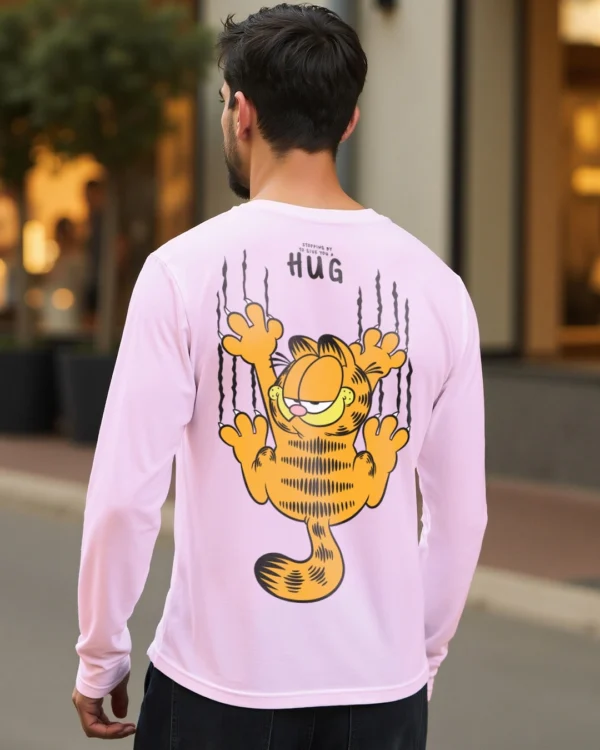 Men's Purple Hug It Out Graphic Printed T-shirt