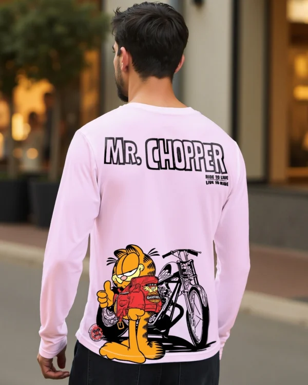 Men's Purple Mr.Chopper Graphic Printed T-shirt