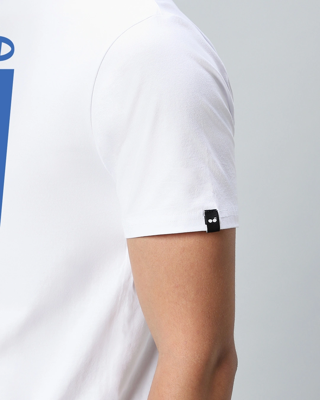 Men's White Blend Typography T-shirt - Image 6