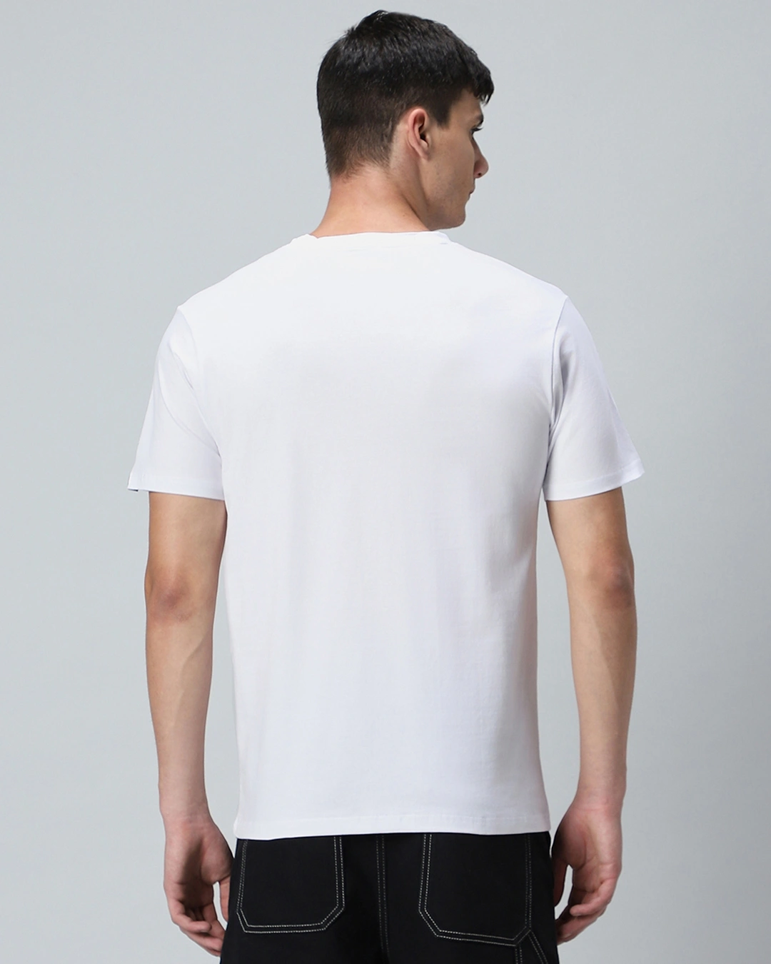 Men's White The Future Typography T-shirt - Image 3